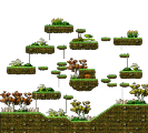 Minimap of Hunting Ground Middle of the Forest II