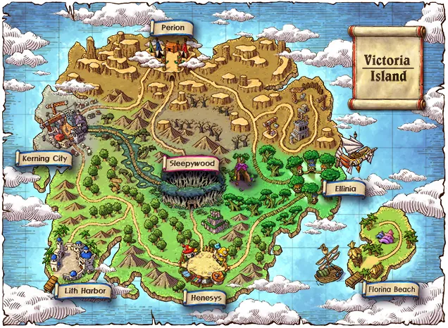 Victoria Island world map